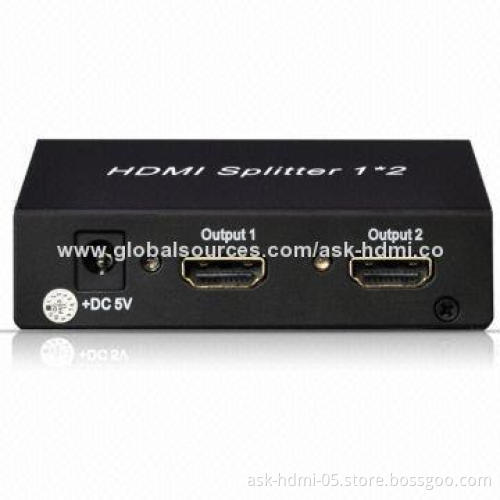 2-way HDMI Splitter, V1.3 Certified for Full HD 1,080P with Deep Color and HD Audio